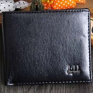 Denleilu Men's Black Wallet